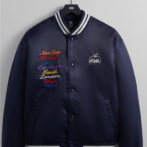 KITH NEW YORK TO THE WORLD™ SATIN BOMBER JACKET